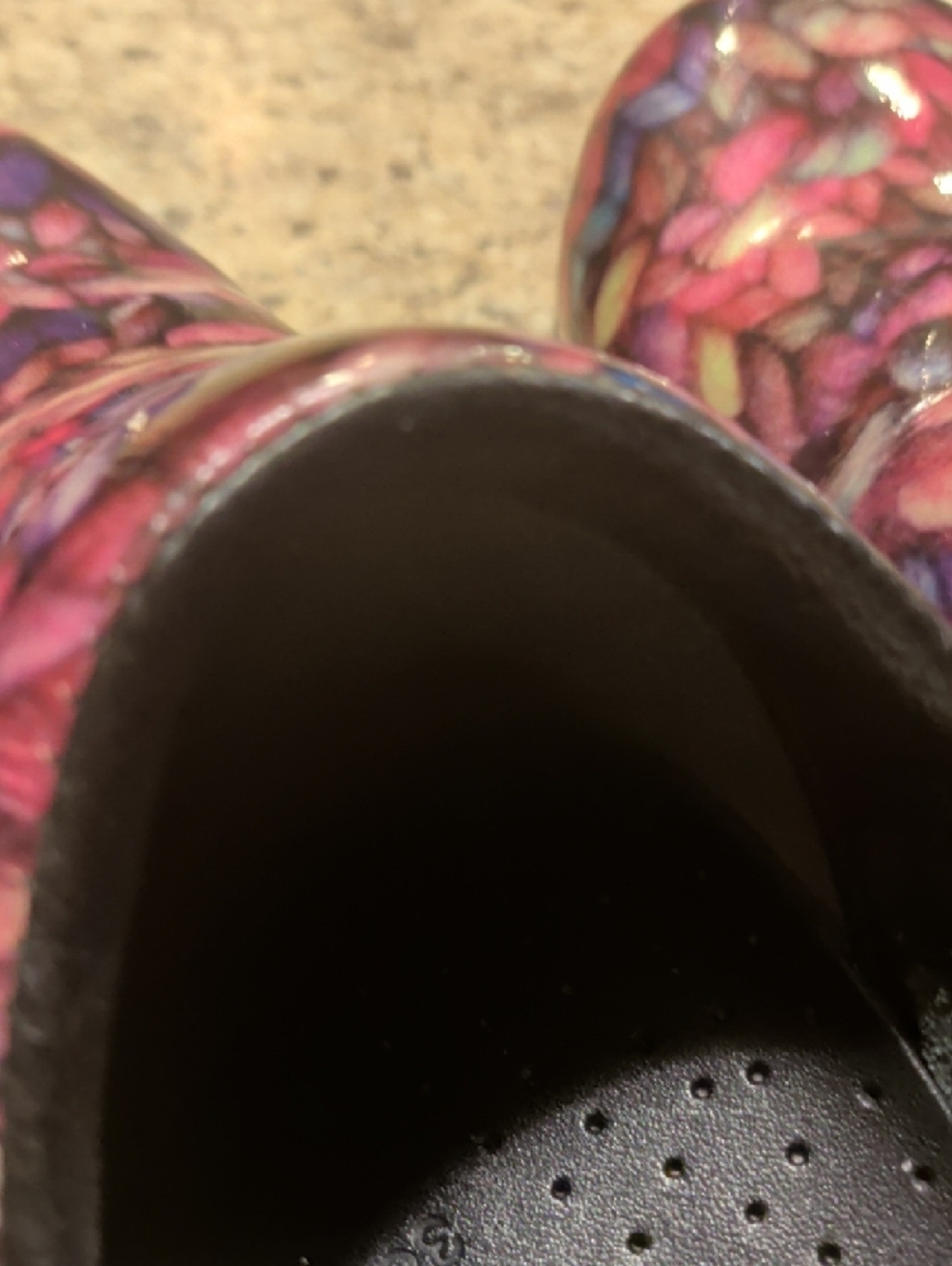 Dansko Multi-Color Knit Print Clogs - Picture 4 of 7